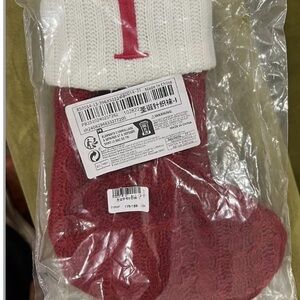 Red and White Knit Christmas I Stocking